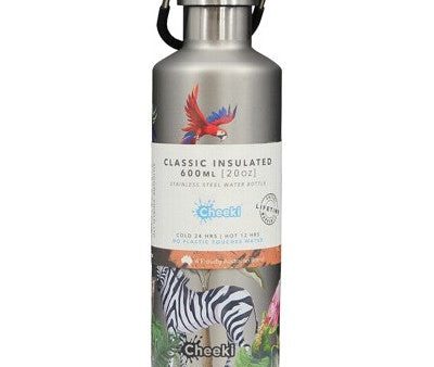 Cheeki - Classic Insulated Bottle - 3D Jungle (600ml) Online now