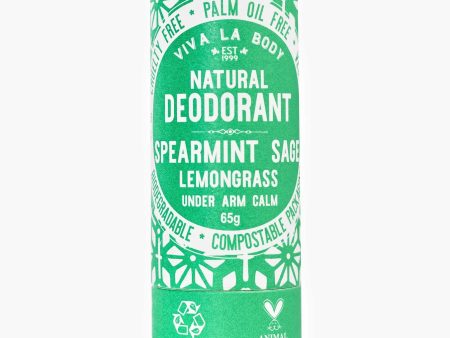 Viva La Body - Natural Deodorant - Speamint Sage (65g) on Sale