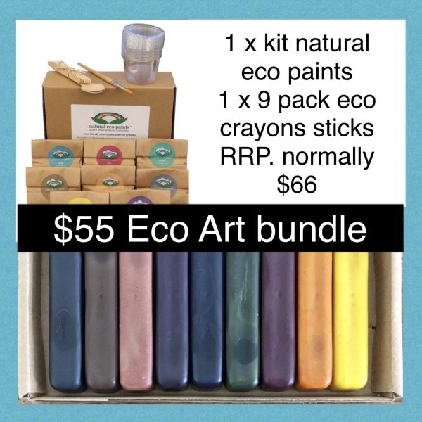 Eco Crayons - Deluxe Eco Art Bundle - Crayons and Paints For Discount