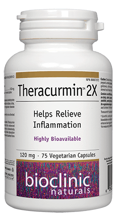 Bioclinic Naturals Theracurmin 2X 120mg 75 Vegetarian Capsules on Sale