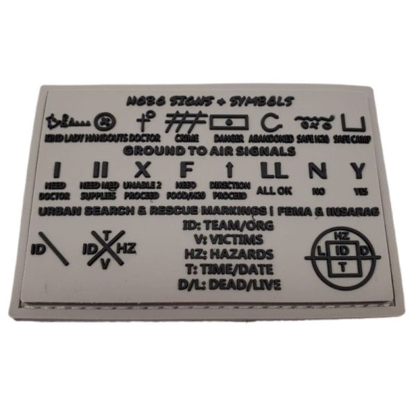 Storage Pocket Patch: Hobo Symbols and Markings Hot on Sale