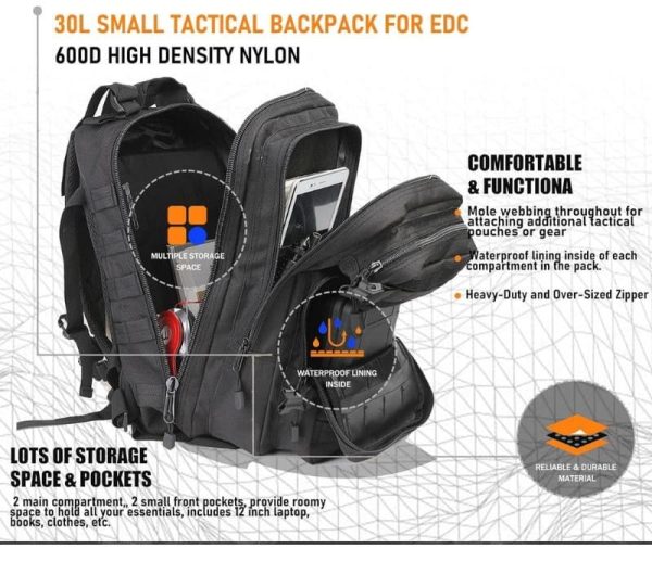 30L Tactical Backpack For Discount