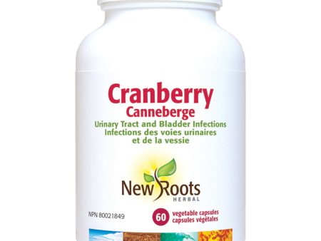 New Roots Cranberry 600mg 60 Vegetarian Capsules Online now