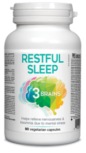 3 Brains Restful Sleep 90 Vegetarian Capsules Online Sale