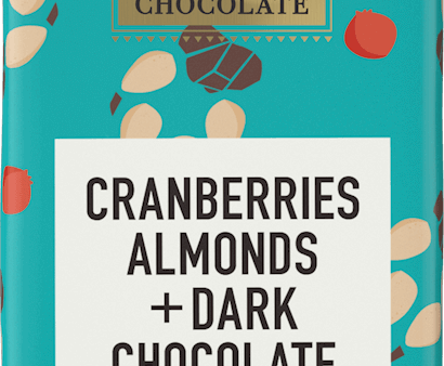 Endangered Species Cranberries, Almonds + 72% Dark Chocolate Bar 85g For Sale