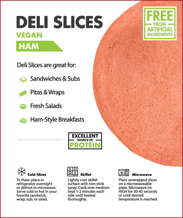 Worthington - Deli Slices - Vegan Ham - 6.9oz. (2-Boxes) Supply