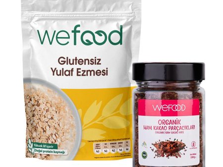 Wefood Glutensiz Yulaf Ezmesi 300 gr + Organik Ham Kakao Parçacıkları 150 gr Sale