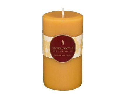 Honey Candles Beeswax Pillar 5  Cheap