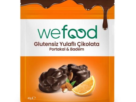 Wefood Glutensiz Yulaflı Çikolata Portakallı & Bademli 40 gr 3 lü Online Hot Sale