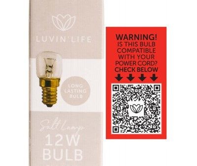 Luvin Life - Himalayan Salt Lamp Bulb - 12 Watt (single Bulb) Supply