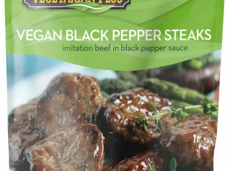 Vegetarian Plus - Vegan Black Pepper Steaks - 10.5oz. Hot on Sale