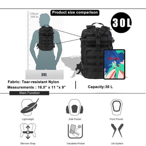 30L Tactical Backpack For Discount