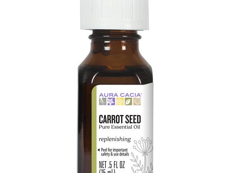 Aura Cacia 100% Pure Carrot Seed Essential Oil 15ml on Sale