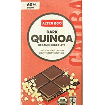 Alter Eco Dark Chocolate With Toasted Quinoa 80g on Sale