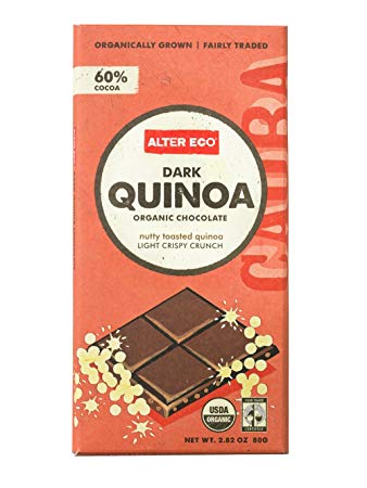 Alter Eco Dark Chocolate With Toasted Quinoa 80g on Sale