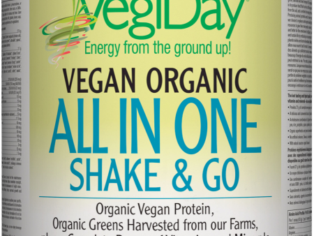 VegiDay Vegan Organic All In One Shake & Go Vanilla 860g Fashion