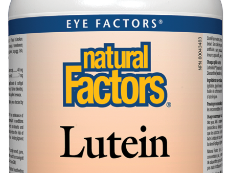 Natural Factors Lutein 40mg 60 Softgels 7 mg Zeaxanthin Online