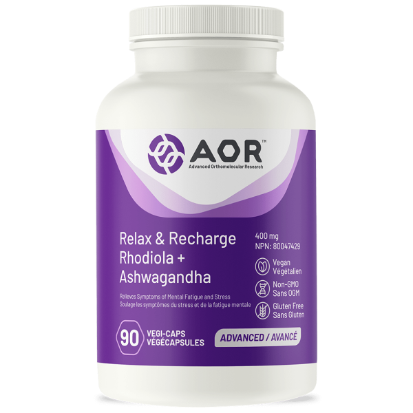 AOR Relax & Recharge 400mg 90 Vegetarian Capsules For Sale