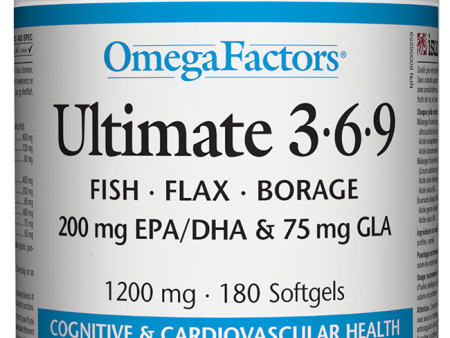 Natural Factors OmegaFactors Ultimate 3.6.9 1200mg 180 Softgels Online