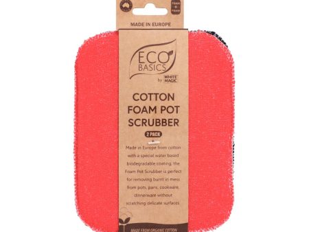 Eco Basics - Foam Pot Scrubber (2 Pack) For Sale