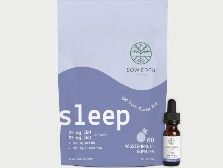 Zero THC Sleep Bundle | CBN + CBD Tincture & Gummies Fashion