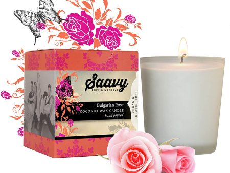 Saavy Naturals Bulgarian Rose Candle Online Hot Sale