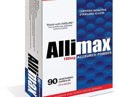 Allimax 180mg-100% Stabilized Allicin 90 Capsules Supply