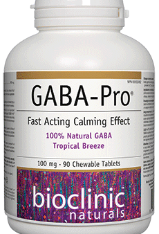 Bioclinic Naturals GABA-Pro Tropical Breeze 100mg 90 Chewable Tablets Online now