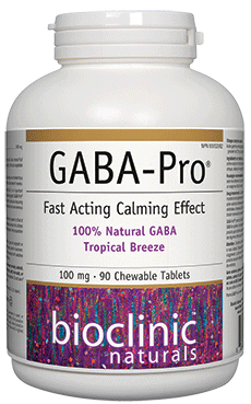 Bioclinic Naturals GABA-Pro Tropical Breeze 100mg 90 Chewable Tablets Online now