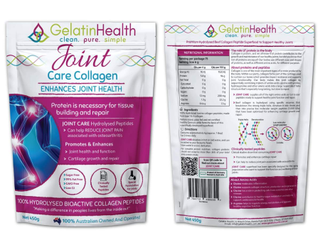 Gelatin Health - Joint Care Collagen (450g) Sale