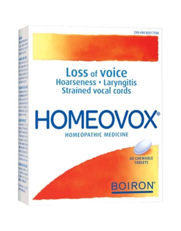 Boiron Homeovox - Loss Of Voice - 60 Tablets Supply