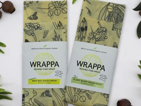 WRAPPA - Beeswax Wraps - Botanicals (3 Pack) Cheap