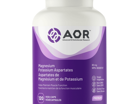 AOR Magnesium Potassium Aspartates 120 Vegetarian Capsules Online