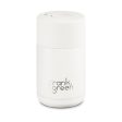 Frank Green - Stainless Steel Ceramic Reusable Cup with Push Button Lid - Cloud (10oz) Hot on Sale