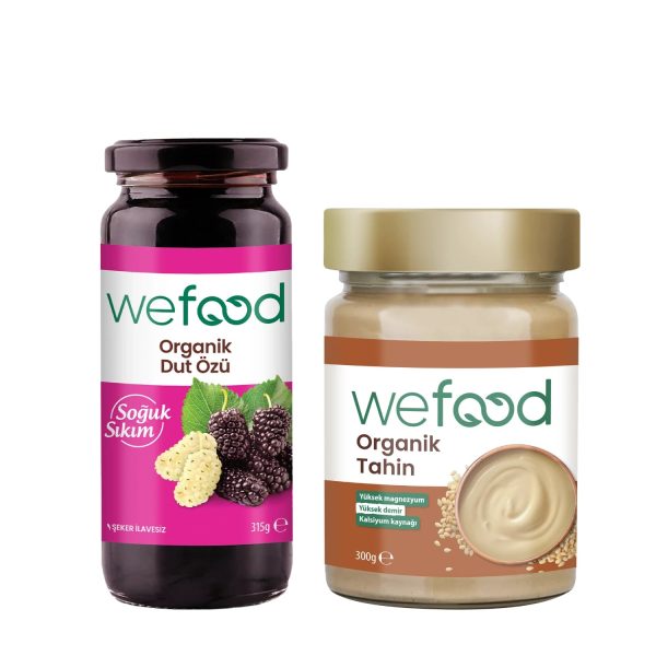 Wefood Organik Tahin 300 gr + Organik Dut Özü 315 gr Online now