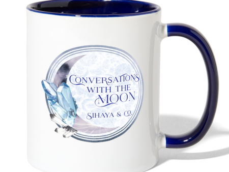 CONVERSATIONS WITH THE MOON Contrast Mug on Sale