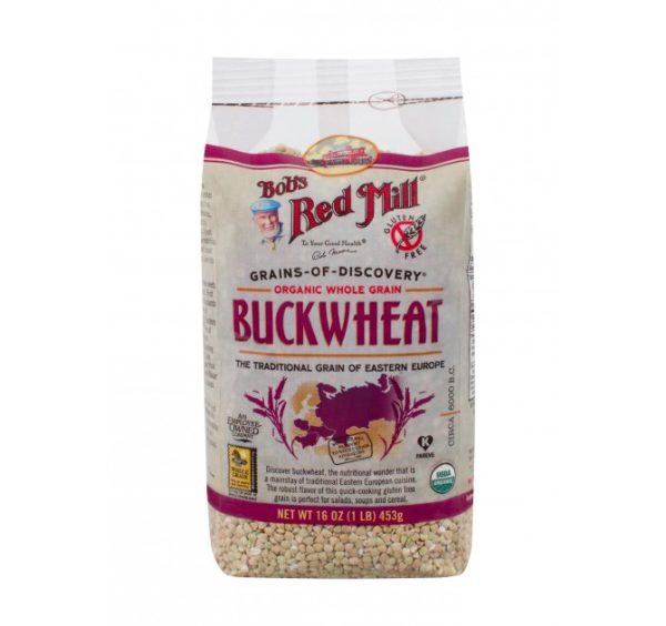 Bob’s Red Mill Organic Buckwheat Groats Raw 453g Online now