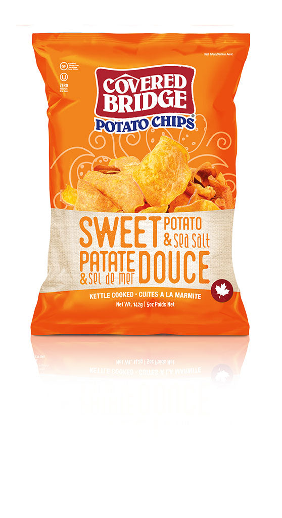 Covered Bridge Sweet Potato Chips with Sea Salt 142g Supply