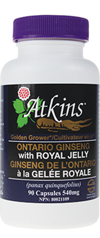 Atkins Ontario Ginseng with Royal Jelly 90 Capsules Online Hot Sale