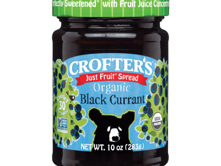 Crofter s Just Fruit Organic Black Currant Spread 235ml For Discount