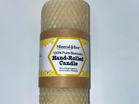 Mineral Bee - Beeswax Hand Rolled Candle - Medium Online