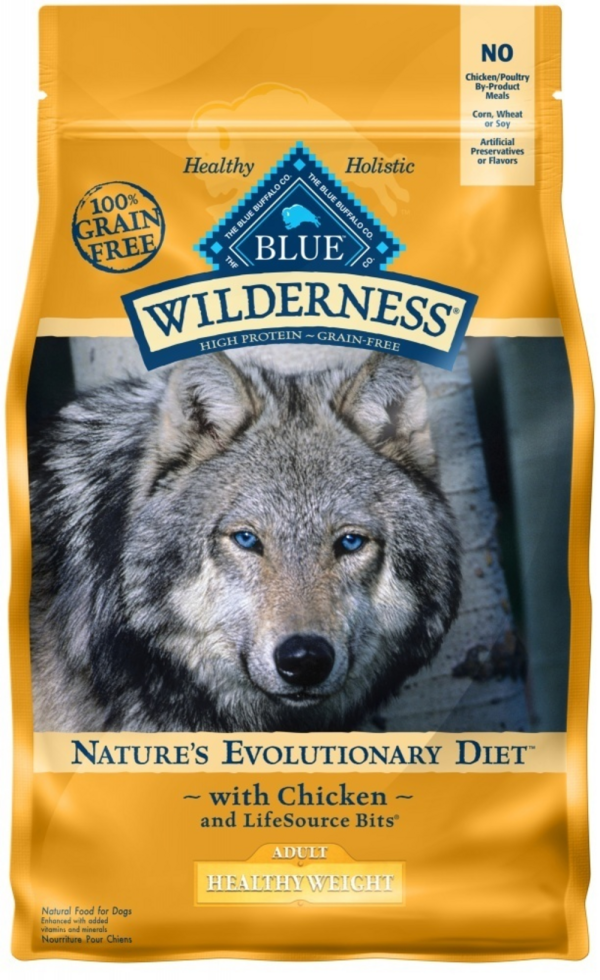 Blue Buffalo Wilderness Grain Free Healthy Weight Natural Chicken Recipe Adult Dry Dog Food Cheap