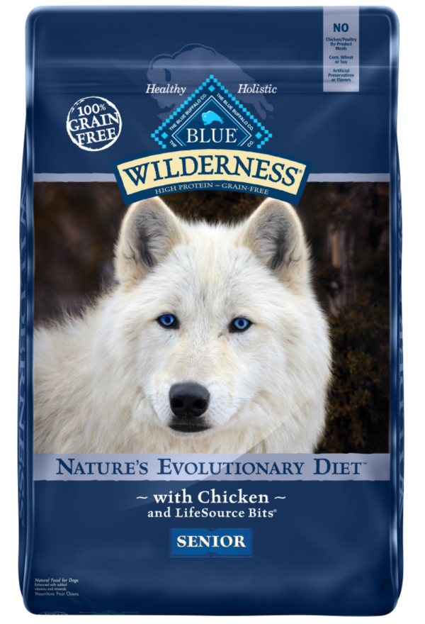 Blue Buffalo Wilderness Senior Grain-Free Chicken Recipe Dry Dog Food For Cheap